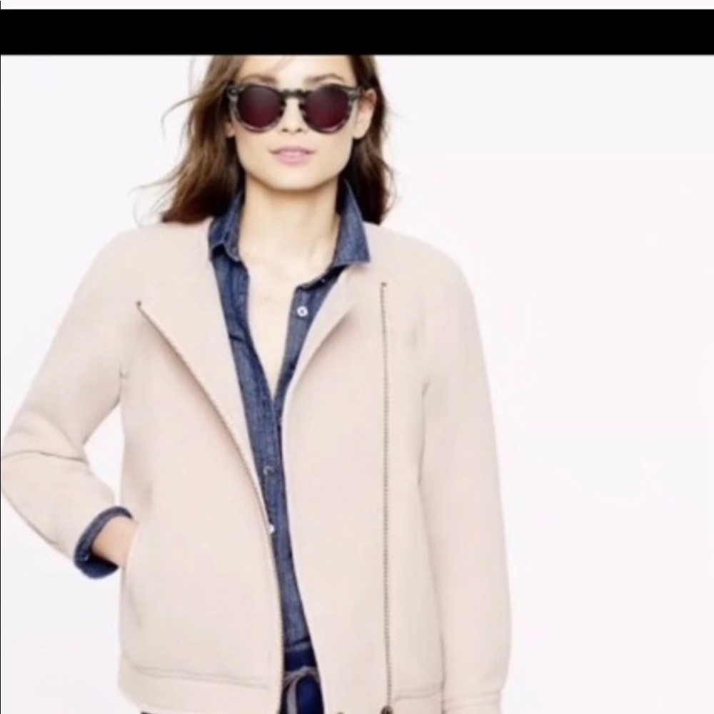 J.Crew motorcycle jacket navy blue